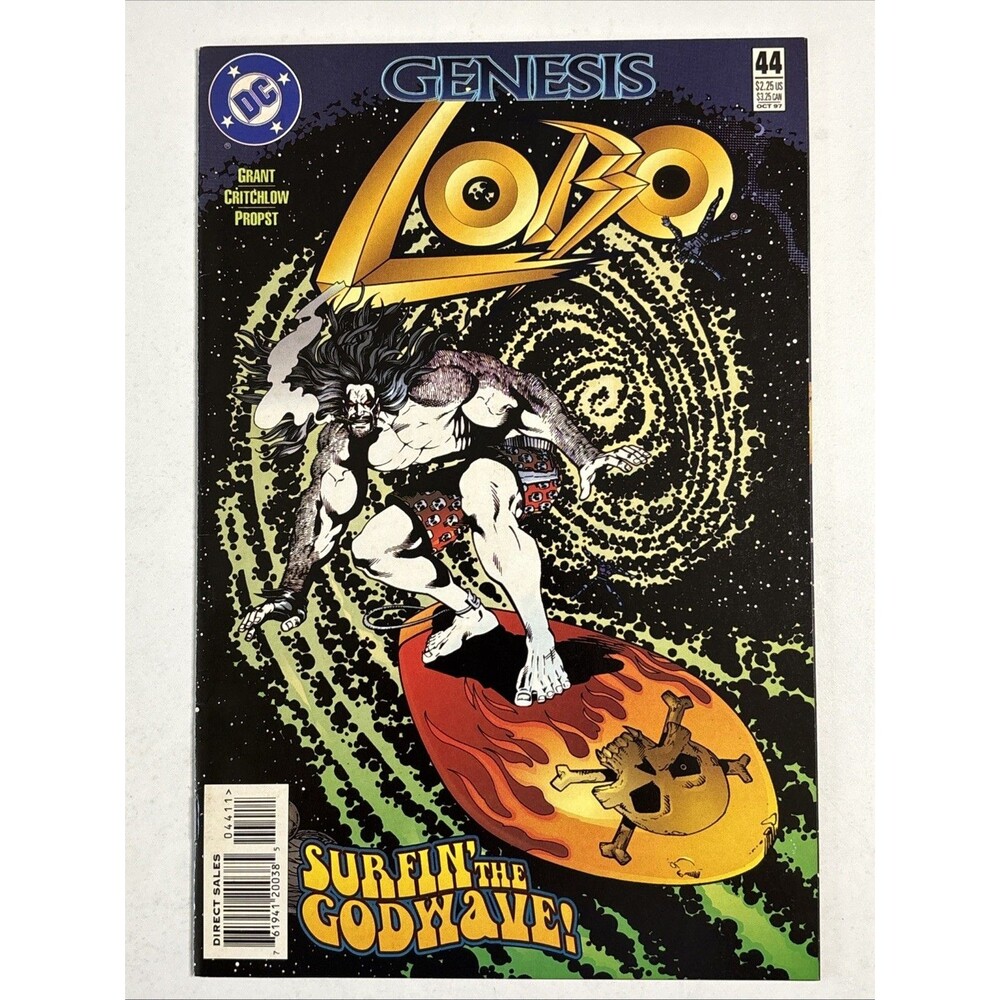 Lobo Genesis No. 44 (1997 DC Comic Book) Goldstar “Surfin’ the Godwave”